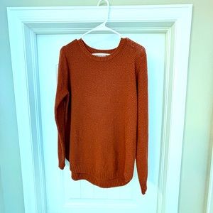 Knit sweater. Cinnamon color.  Very soft material.